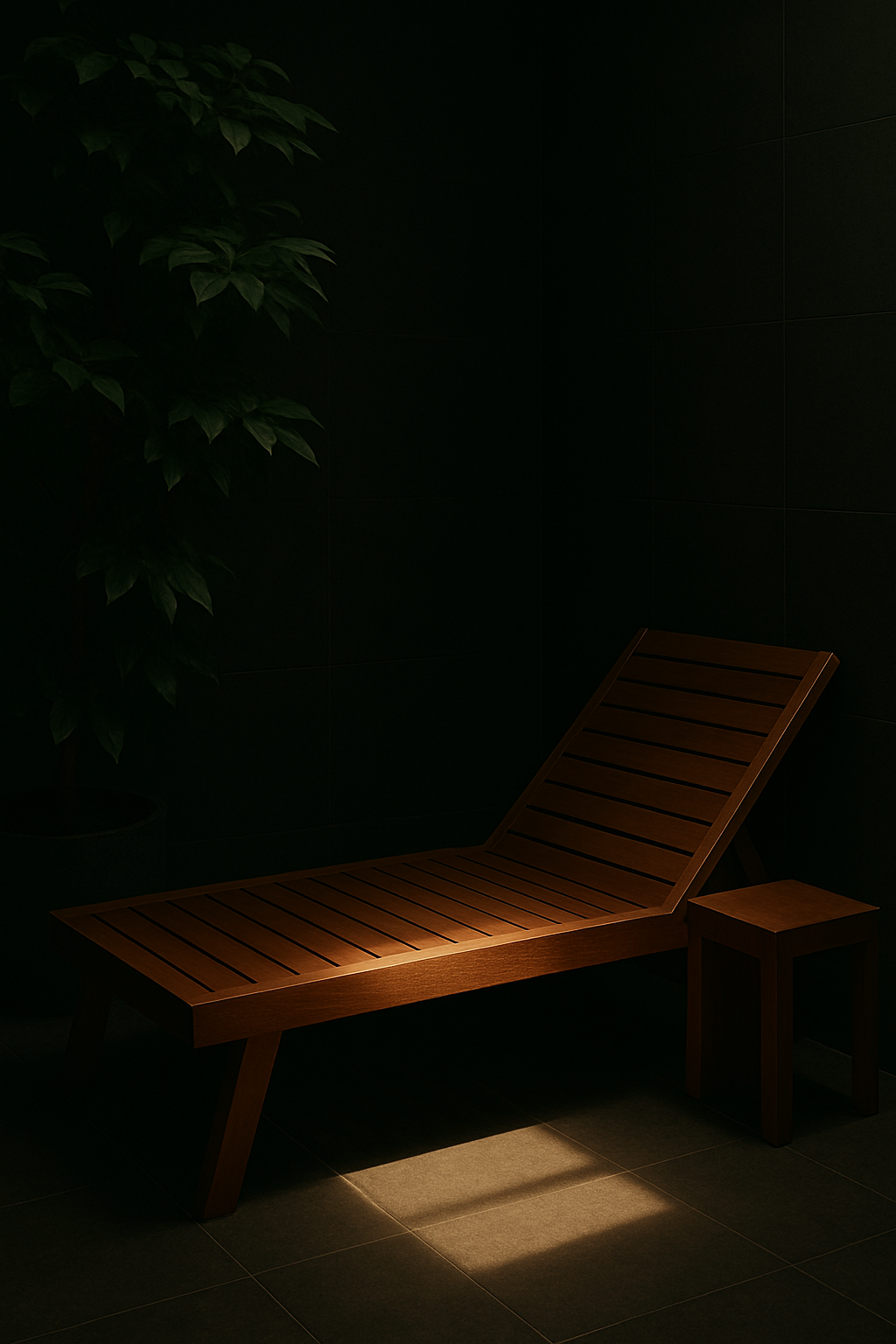 Quiet room with plants and soft seating